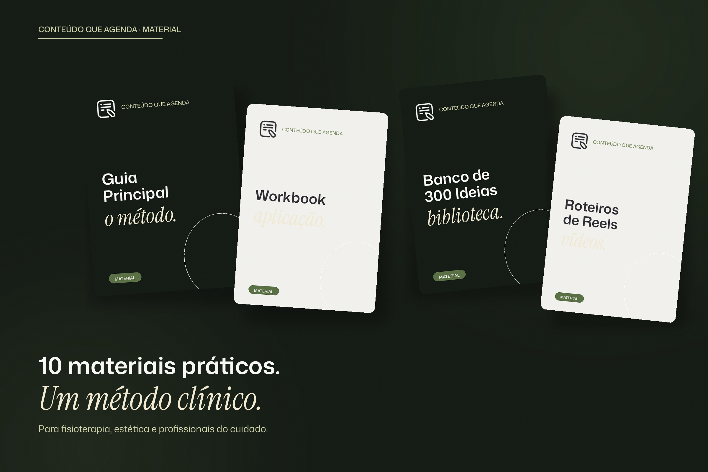 Capa do material Conteúdo que Agenda em estilo editorial premium